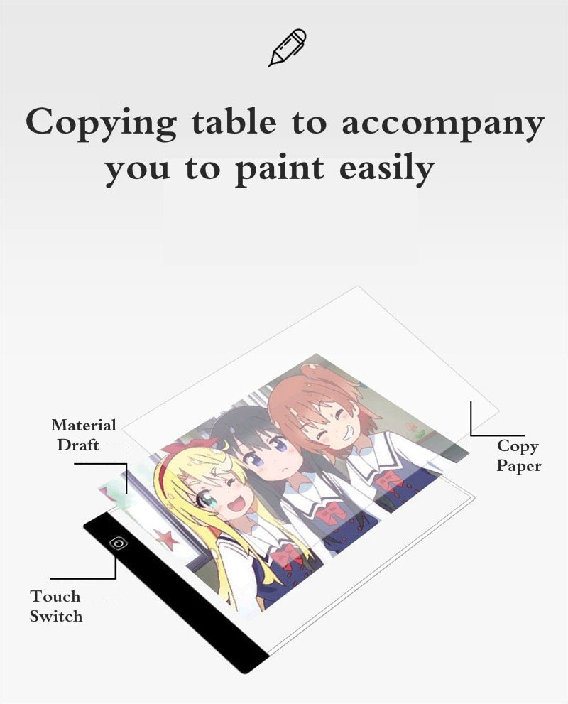 Dimmable LED Drawing Tablet Dimmable LED Drawing Tablet