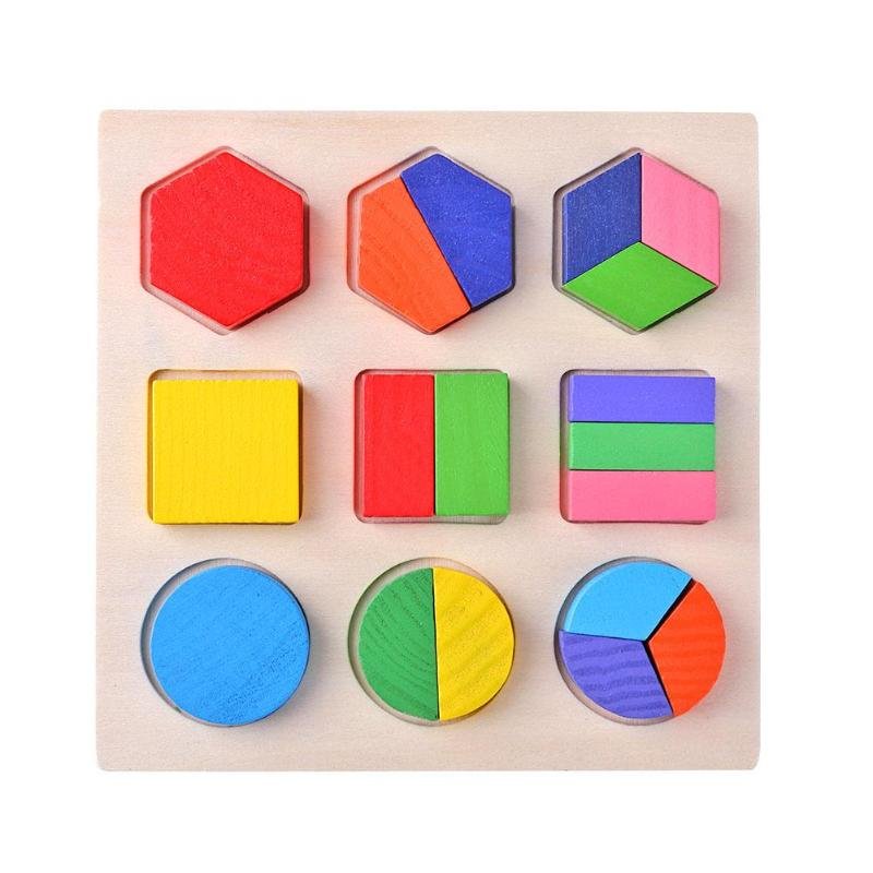 Geometric Educational Wooden Puzzle Toy