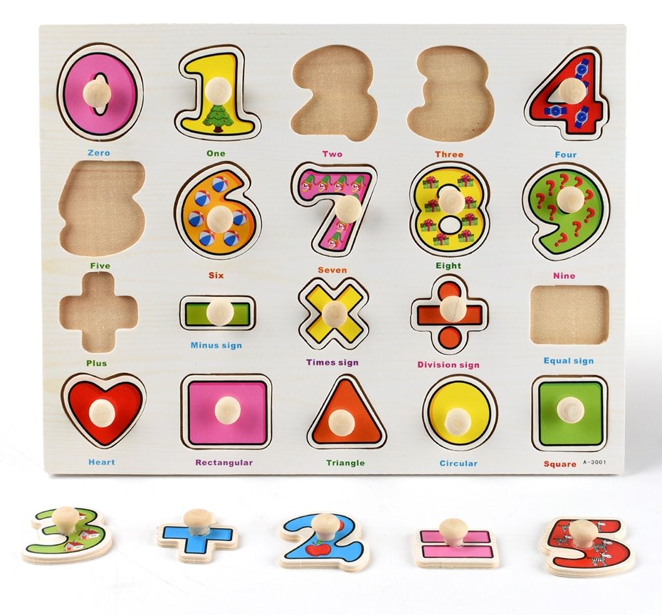 Montessori Wooden Puzzle Board Montessori Wooden Puzzle Board