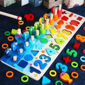 Montessori Educational Wooden Board with Numbers