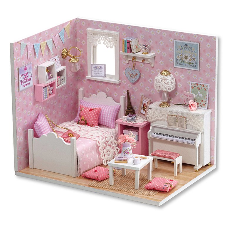 Miniature Wooden DIY Doll House for Children Miniature Wooden DIY Doll House for Children
