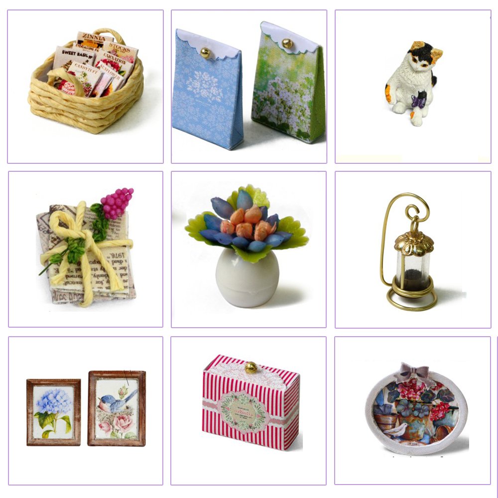 Miniature Wooden DIY Doll House for Children - Bilde 7