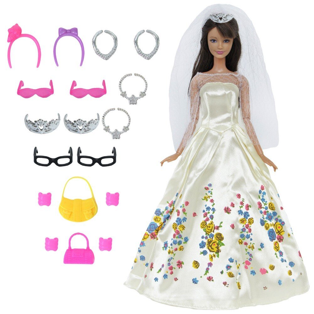 Barbie Princess in Dress Doll Toy for Kids - Bilde 9