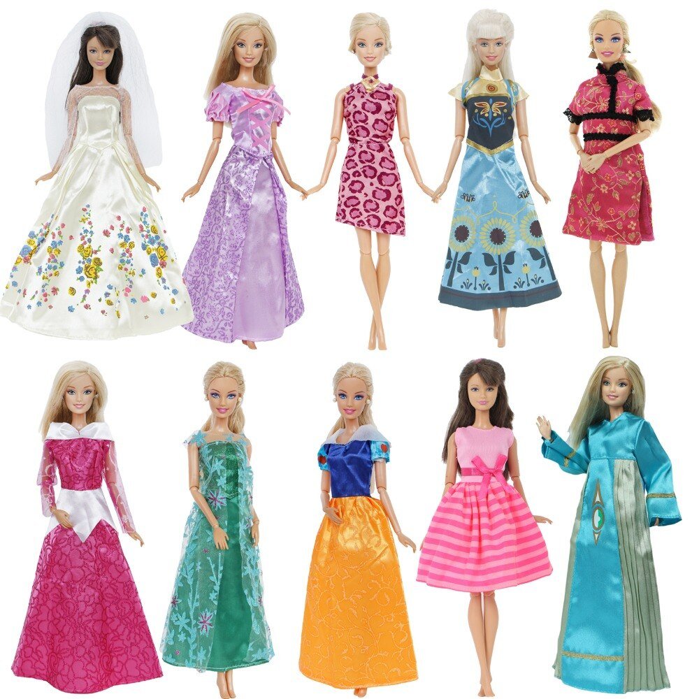 Barbie Princess in Dress Doll Toy for Kids - Bilde 8