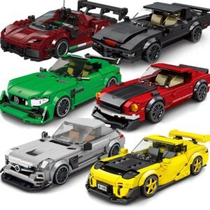 Technical Car City Speed Racing Car Building Blocks Sports Car Garage Carro Rennau Voiture MOC Creative Vehicle Toys